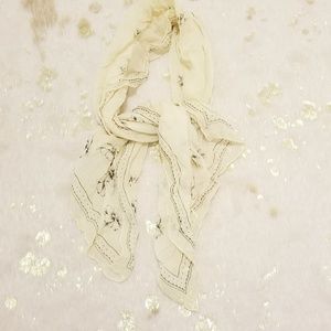 Chiffon floral scarf/ handkerchief